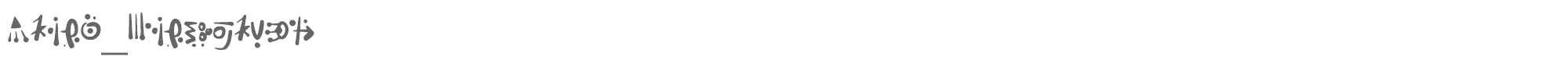 Sample characters Alien Hieroglyph Font