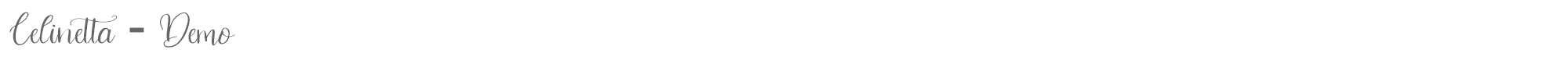 Celinetta Celinetta-Demo.ttf font preview