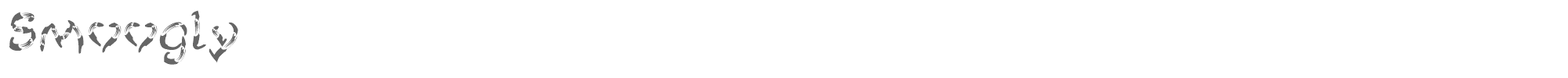 Sample characters Smoogly Font