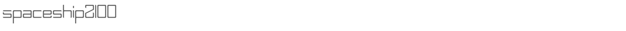Spaceship 2100 spaceship2100.ttf font preview