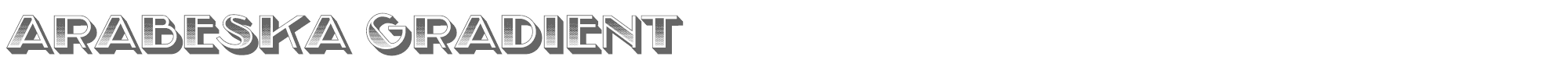 Arabeska ArabeskaGradient.ttf font preview