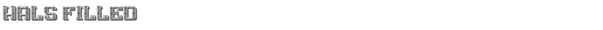 Hals HalsFilled.ttf font preview
