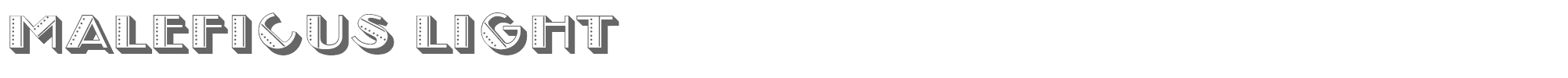 Maleficus MaleficusLight.ttf font preview