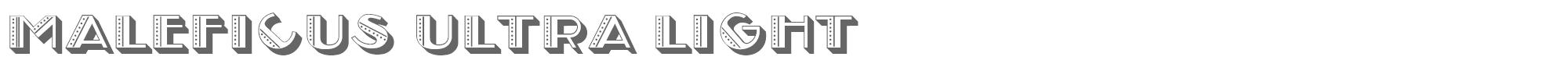 Maleficus MaleficusUltraLight.ttf font preview