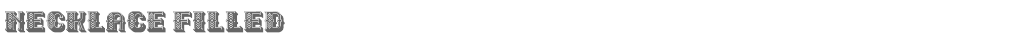 Necklace NecklaceFilled.ttf font preview