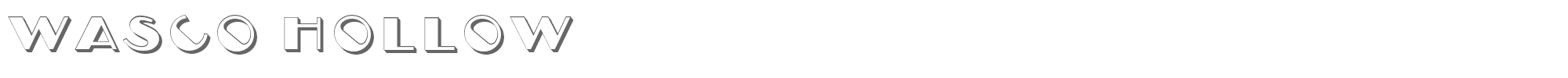 Wasco WascoHollow.ttf font preview