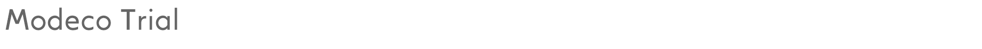 Modeco ModecoTrial-Regular.otf font preview