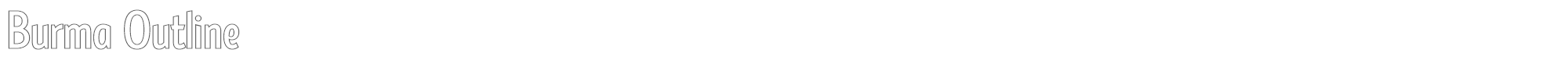 Sample characters Burma Font