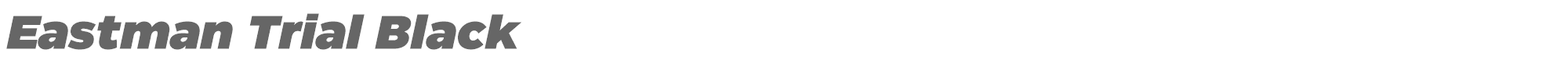 Eastman EastmanTrial-BlackItalic.otf font preview
