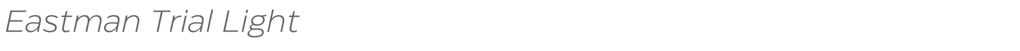Eastman EastmanTrial-LightItalic.otf font preview