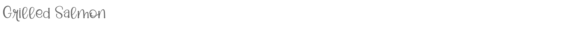 Grilled Salmon GrilledSalmon.otf font preview