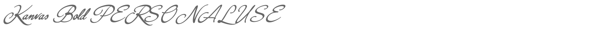 Kanvas KanvasBold_PERSONAL_USE_ONLY.ttf font preview