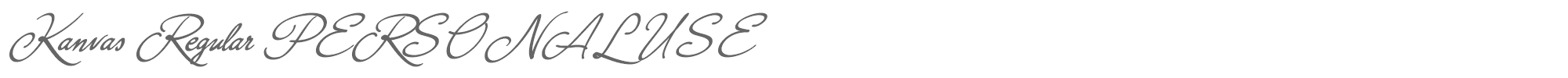 Kanvas KanvasRegular_PERSONAL_USE_ONLY.ttf font preview