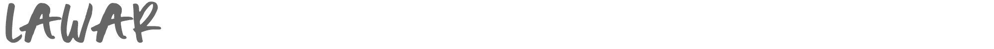 Sample characters Lawar Font