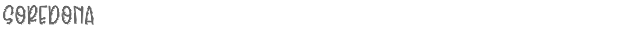 Soredona Soredona.otf font preview