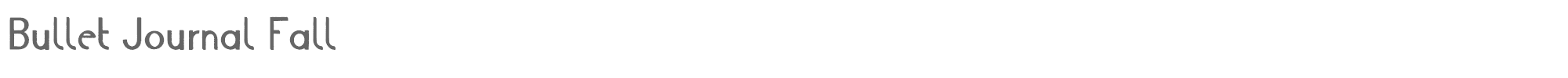Bullet Journal Fall BulletJournal-Fall.ttf font preview