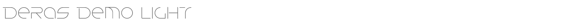 Deras DerasDemoLight.ttf font preview