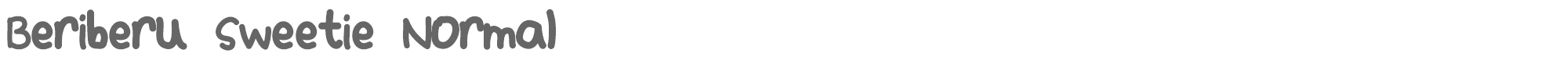 Beriberu Sweetie BeriberuSweetie-Normal.otf font preview