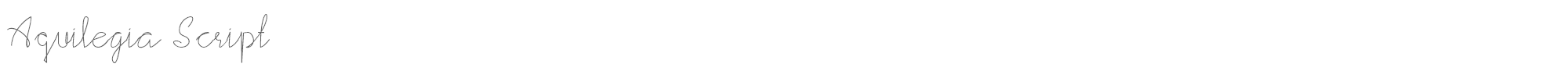 Aquilegia Script AquilegiaScript-Regular.otf font preview