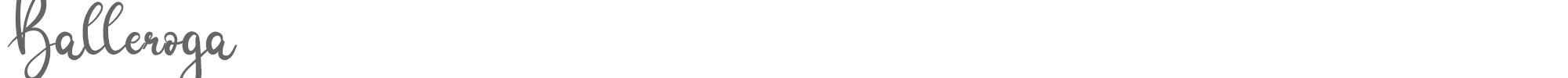 Balleroga Balleroga.ttf font preview
