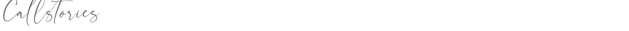Sample characters Callstories Font