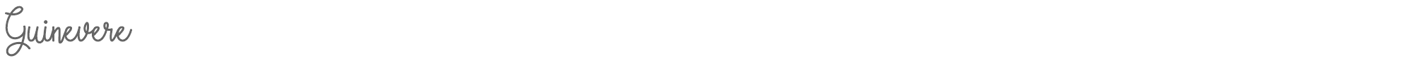 Sample characters Guinevere Font