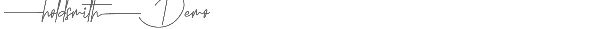 Holdsmith HoldsmithDemoRegular.ttf font preview