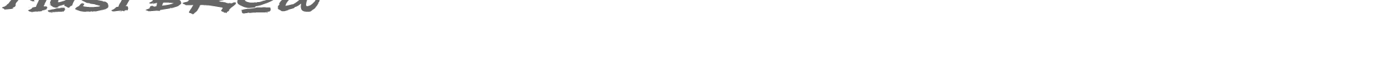 Sample characters Mustbrow Font