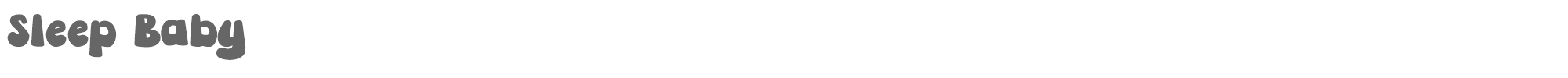 Sleep Baby SleepBaby.otf font preview