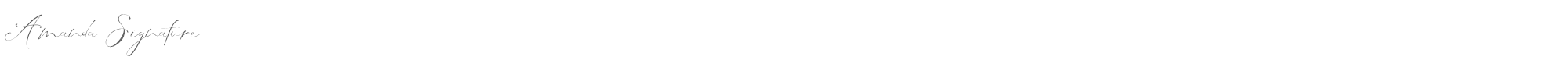 Amanda Signature AmandaSignature.ttf font preview