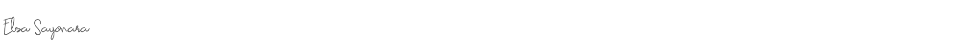Elsa Sayonara ElsaSayonara.ttf font preview