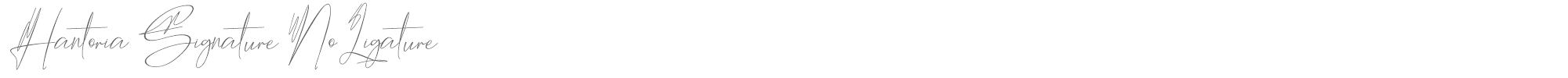 Hantoria Signature HantoriaSignature.ttf font preview