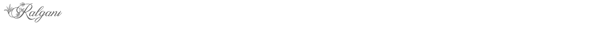Sample characters Ralgani Font