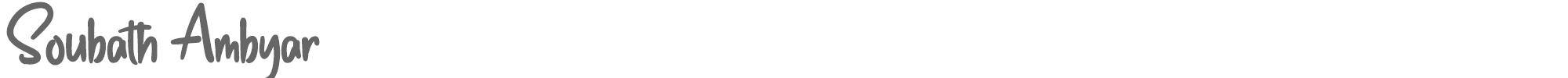 Soubath Ambyar SoubathAmbyar-personal-use.ttf font preview