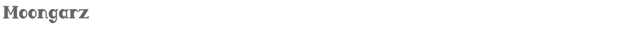 Sample characters Moongarz Font