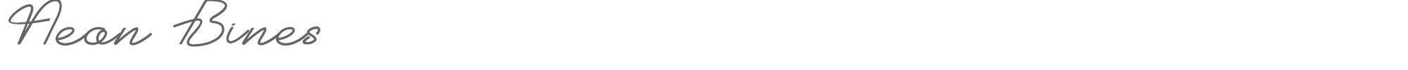 Neon Bines NeonBines.otf font preview