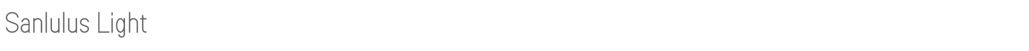 Sanlulus Sanlulus-Light.ttf font preview
