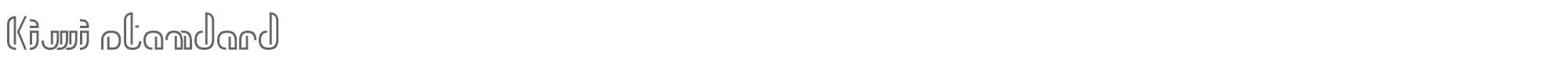 Sample characters Kiwi Font
