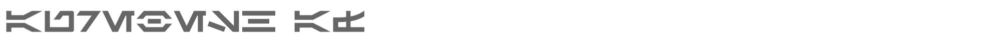 Sample characters Aurebesh AF Font