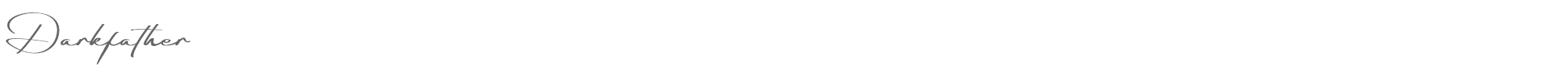 Sample characters Darkfather Font