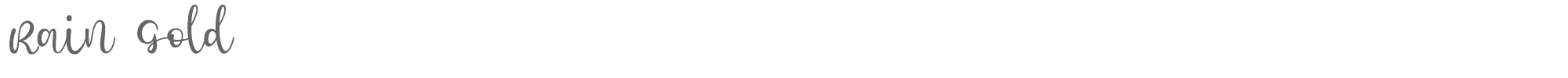 Rain Gold RainGold.otf font preview