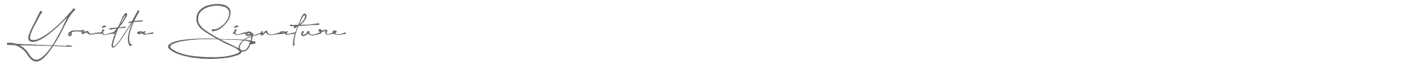 Yonitta Signature YonittaSignature.ttf font preview