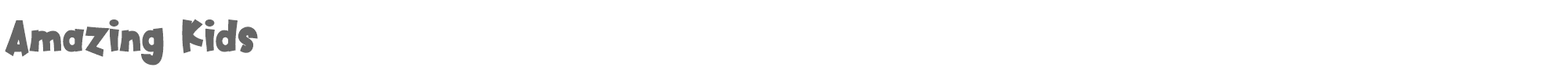 Amazing Kids AmazingKids.otf font preview