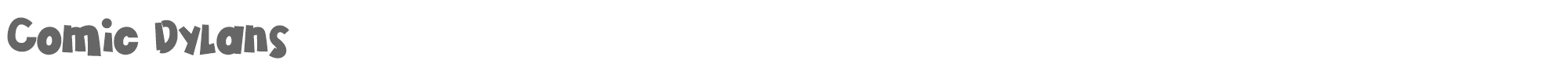 Comic Dylans ComicDylans.ttf font preview