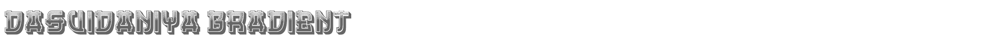 Dasvidaniya Book DasvidaniyaGradient.ttf font preview