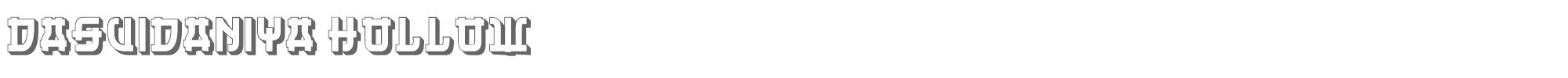 Dasvidaniya Book DasvidaniyaHollow.ttf font preview