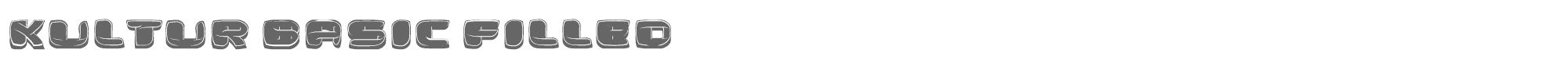 Kultur KulturBasicFilled.ttf font preview