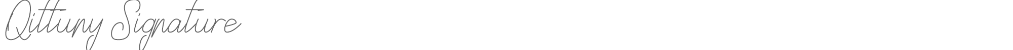 Qittuny Qittuny-Signature.ttf font preview
