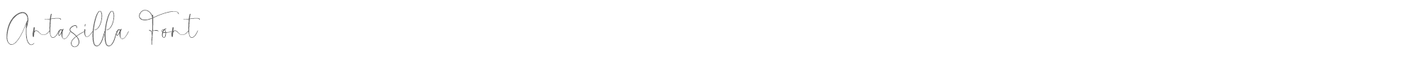 Sample characters Antasilla Font