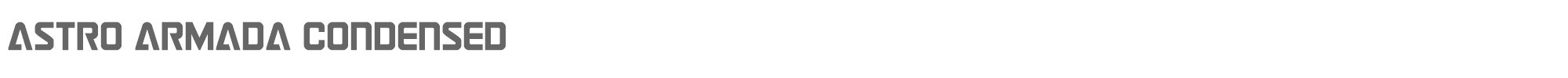 Astro Armada astroarmadacond.ttf font preview